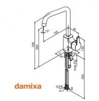 MONOMANDO COCINA PINE DAMIXA 